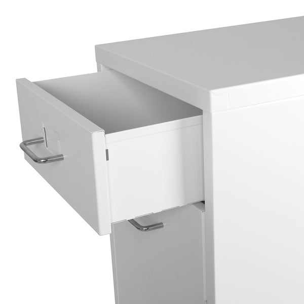 Levede 4 Drawer Office Drawers Cabinet White Cabinets & Cupboards