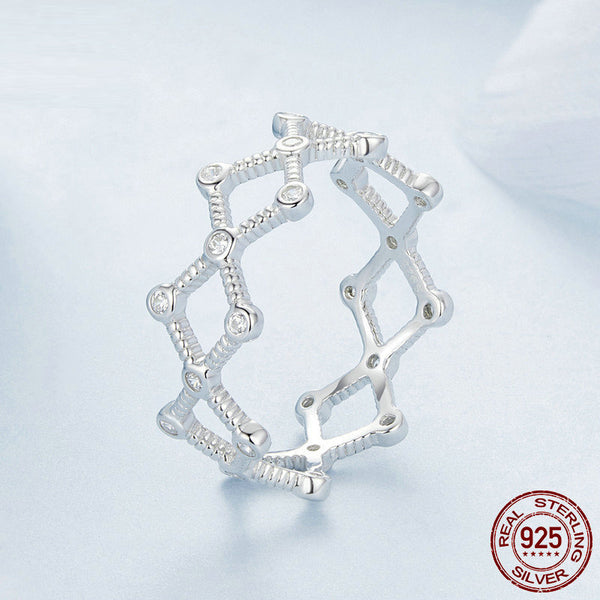 Veile Studios Silver Charm New Line High Grade Rhythm Ring American Fashion Style S925 Pure Jewelry Rings