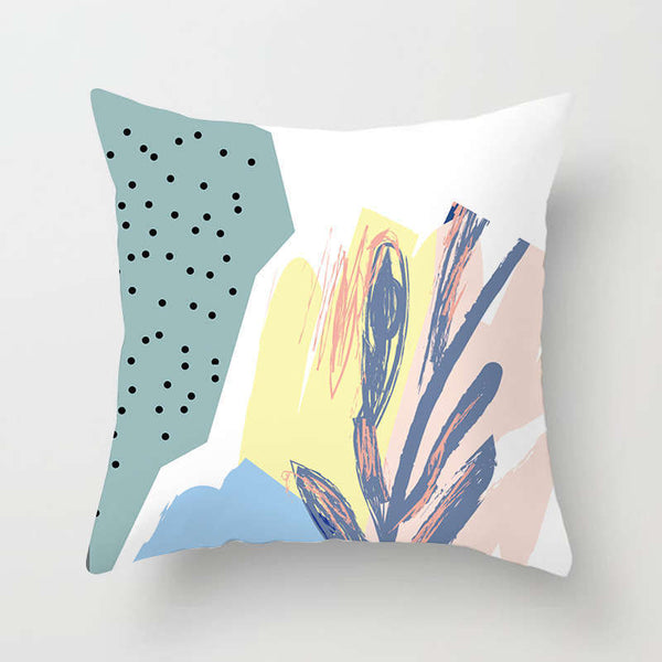 45 X 45Cm Abstract Cushion Cover Multicolour Dotted Cushions & Decorative Pillows