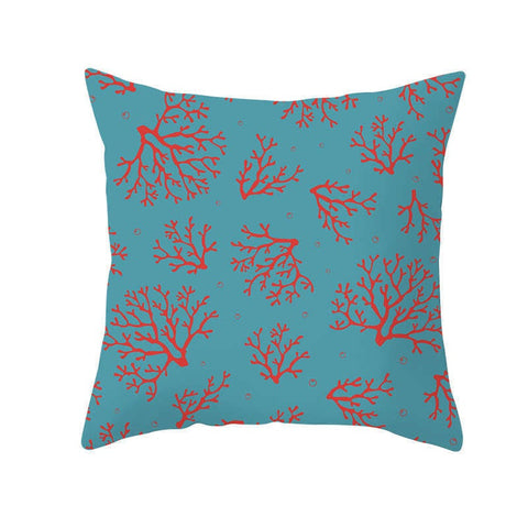 45 X 45Cm Coral Cushion Cover Blue