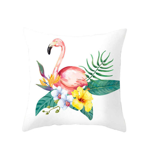 45 X 45Cm Flamingo Cushion Cover In A Flower