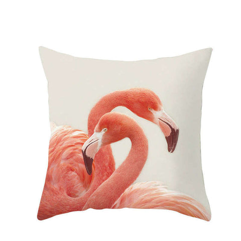 45 X 45Cm Flamingo Cushion Cover Couple