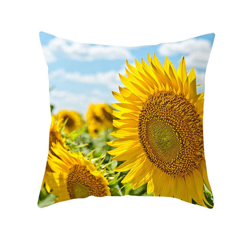 45 X 45Cm Flower Cushion Cover Sunflowers