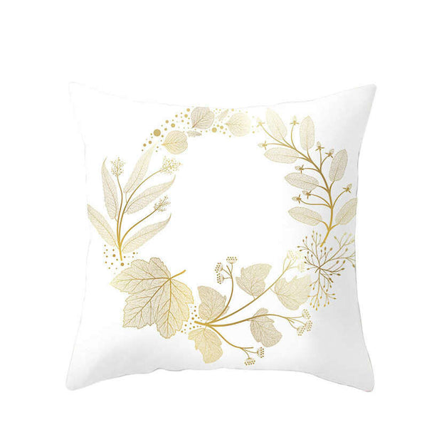 45 X 45Cm Gold Leaf Cushion Cover Cushions & Decorative Pillows