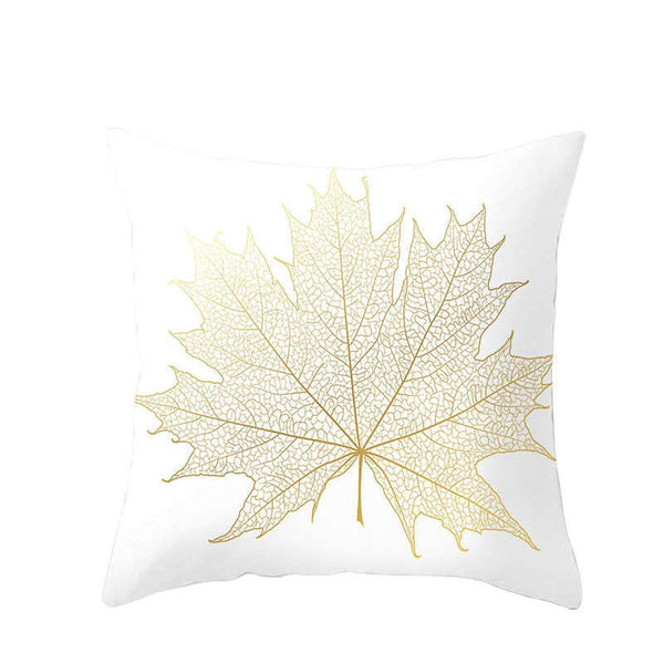 45 X 45Cm Gold Leaf Cushion Cover Cushions & Decorative Pillows