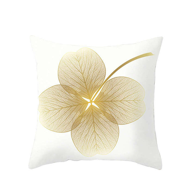 45 X 45Cm Gold Leaf Cushion Cover Cushions & Decorative Pillows