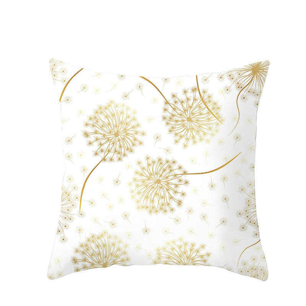 45 X 45Cm Gold Leaf Cushion Cover Cushions & Decorative Pillows