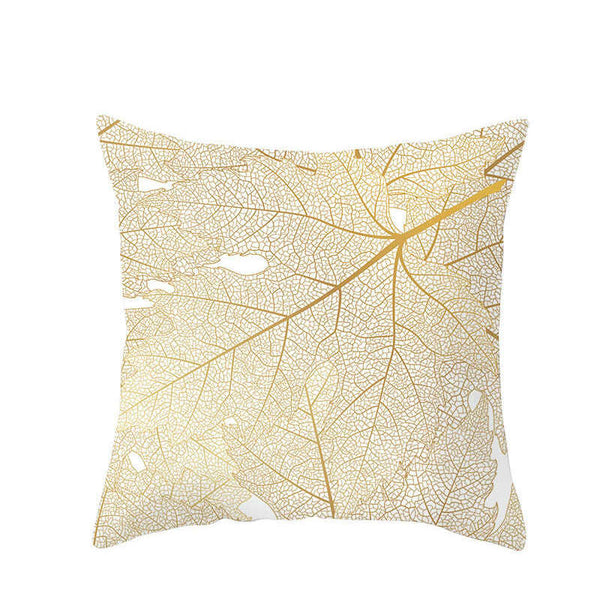 45 X 45Cm Gold Leaf Cushion Cover Cushions & Decorative Pillows