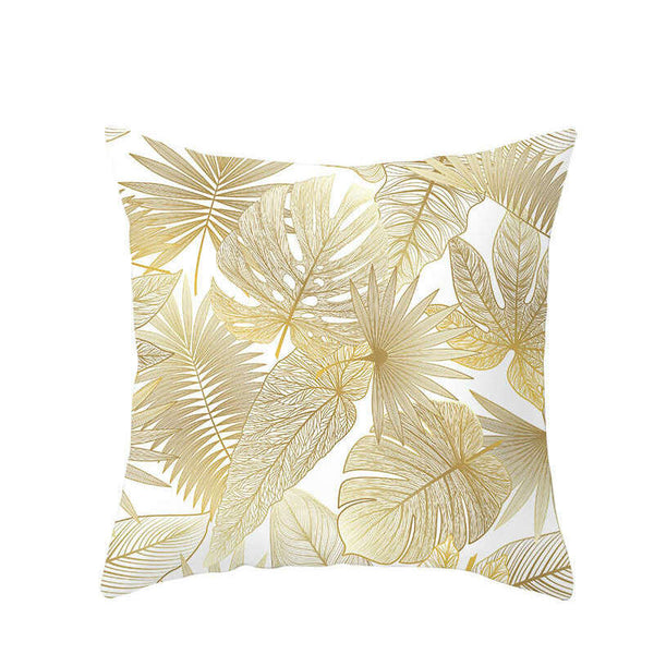 45 X 45Cm Gold Leaf Cushion Cover Cushions & Decorative Pillows