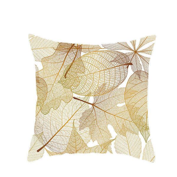 45 X 45Cm Gold Leaf Cushion Cover Cushions & Decorative Pillows