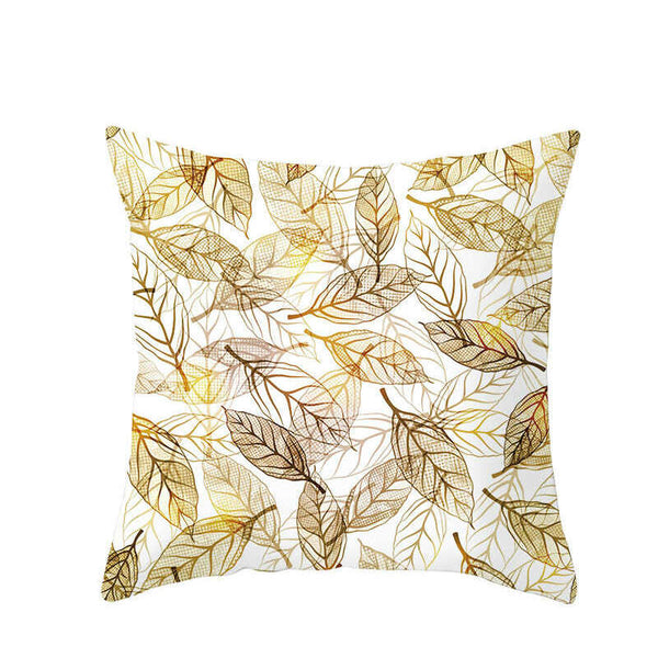 45 X 45Cm Gold Leaf Cushion Cover Cushions & Decorative Pillows
