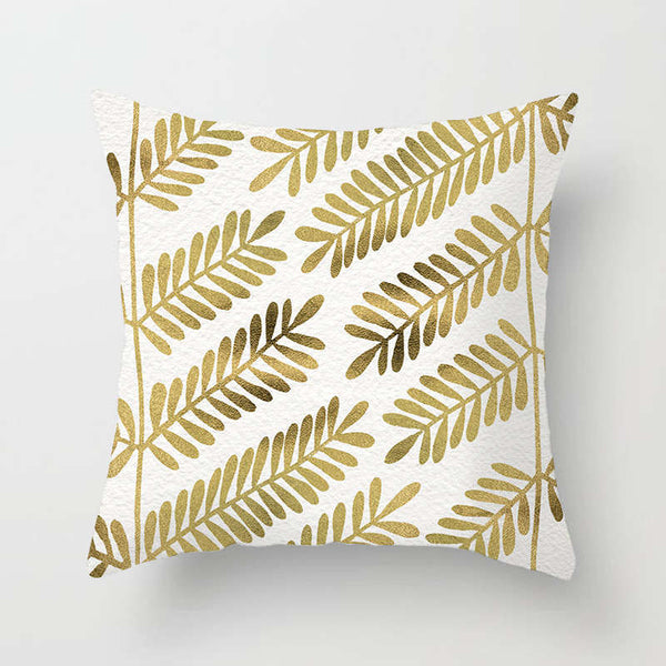 45 X 45Cm Gold Printed Cushion Cover
