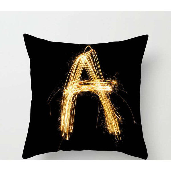 45 X 45Cm Letter Cushion Cover Light Trail Cushions & Decorative Pillows