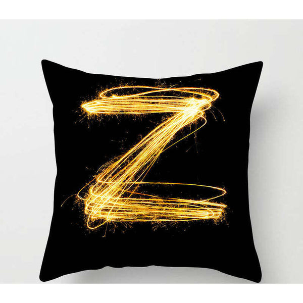 45 X 45Cm Letter Cushion Cover Light Trail Z Cushions & Decorative Pillows