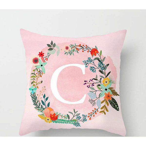 45 X 45Cm Letter Cushion Cover Wreath Cushions & Decorative Pillows