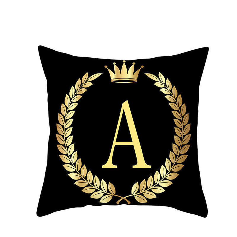 45 X 45Cm Letter Cushion Cover Crown Cushions & Decorative Pillows