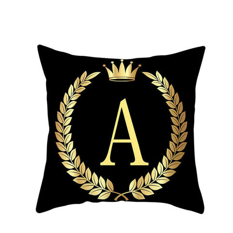 45 X 45Cm Letter Cushion Cover Crown A