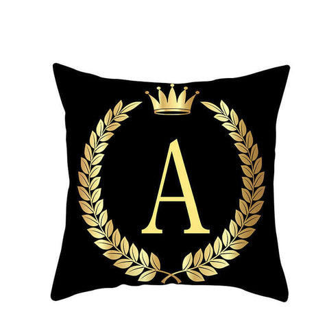 45 X 45Cm Letter Cushion Cover Crown Cushions & Decorative Pillows