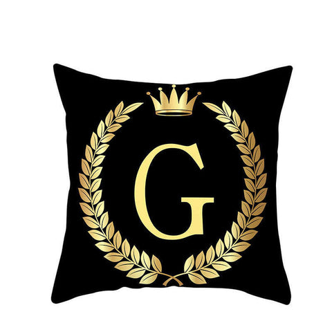 45 X 45Cm Letter Cushion Cover Crown G