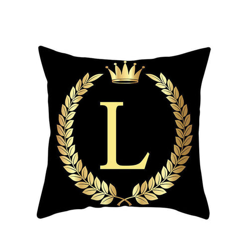 45 X 45Cm Letter Cushion Cover Crown