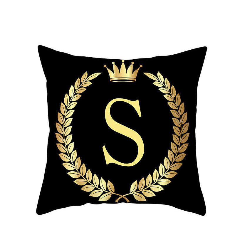 45 X 45Cm Letter Cushion Cover Crown S Cushions & Decorative Pillows
