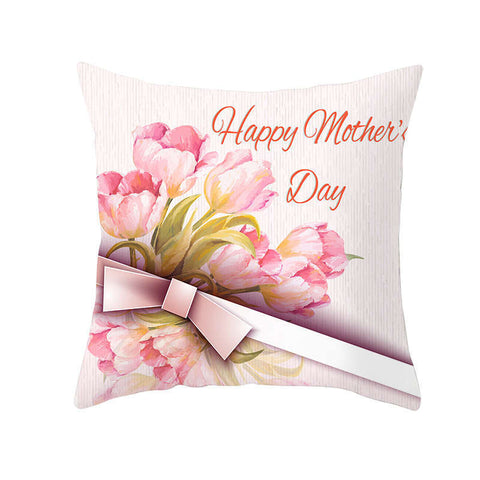 Cushions & Decorative Pillows 45 X 45Cm Mother's Day Cushion Cover Bouquet Of Flowers