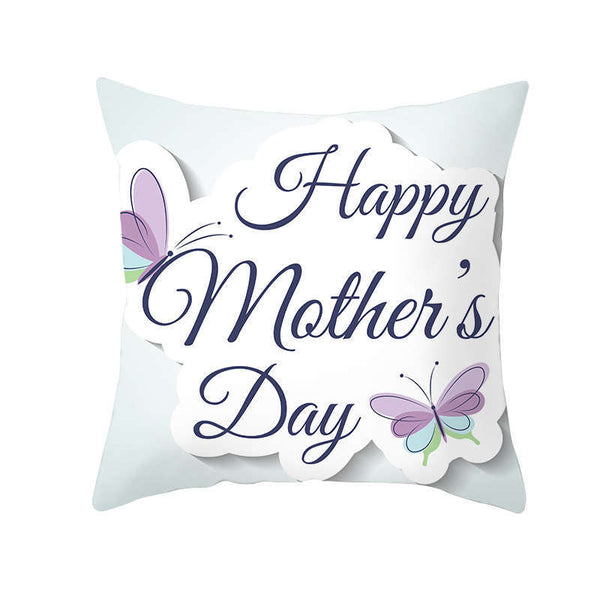 45 X 45Cm Mother's Day Cushion Cover Butterflies Cushions & Decorative Pillows