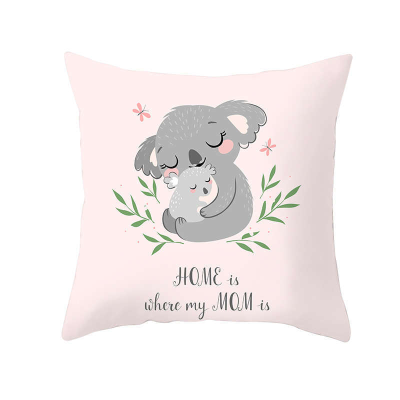 45 X 45Cm Mother's Day Cushion Cover Koala Love Cushions & Decorative Pillows