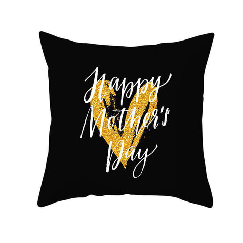 45 X 45Cm Mother's Day Cushion Cover Gold Heart
