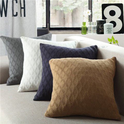 45 X 45Cm Nordico Handmade Cozy Knit Cushion Cover Ver 6