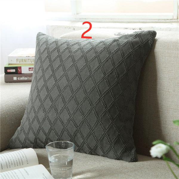 45 X 45Cm Nordico Handmade Cozy Knit Cushion Cover Ver 6
