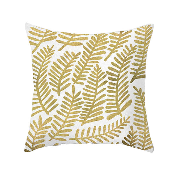 45 X 45Cm Gold Printed Cushion Cover Cushions & Decorative Pillows