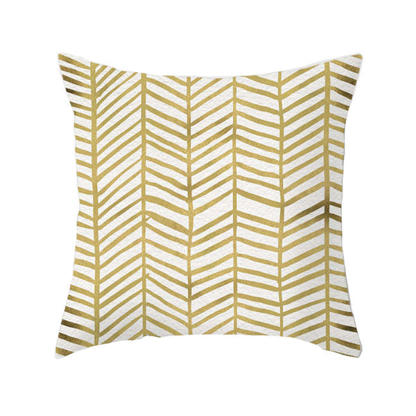45 X 45Cm Gold Printed Cushion Cover Cushions & Decorative Pillows