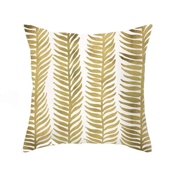 45 X 45Cm Gold Printed Cushion Cover Cushions & Decorative Pillows