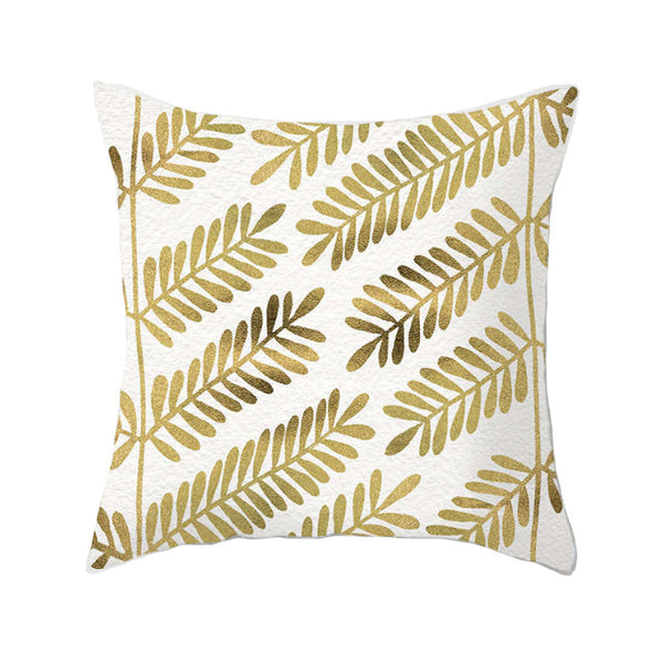 45 X 45Cm Gold Printed Cushion Cover Cushions & Decorative Pillows