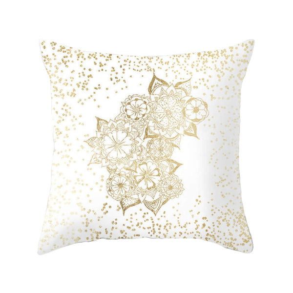 45 X 45Cm Gold Printed Cushion Cover Cushions & Decorative Pillows
