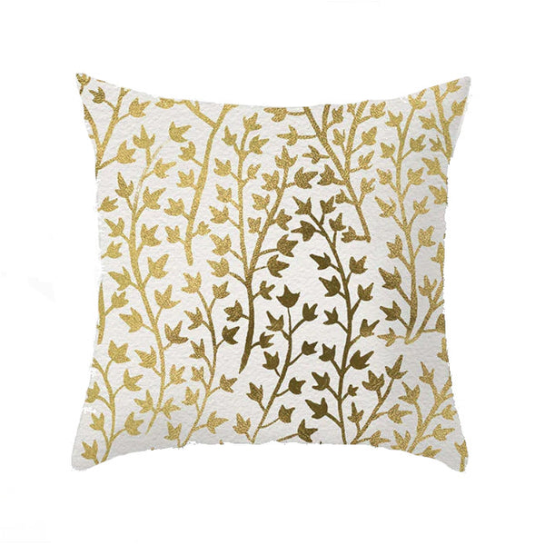 45 X 45Cm Gold Printed Cushion Cover Cushions & Decorative Pillows