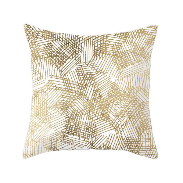 45 X 45Cm Gold Printed Cushion Cover Cushions & Decorative Pillows