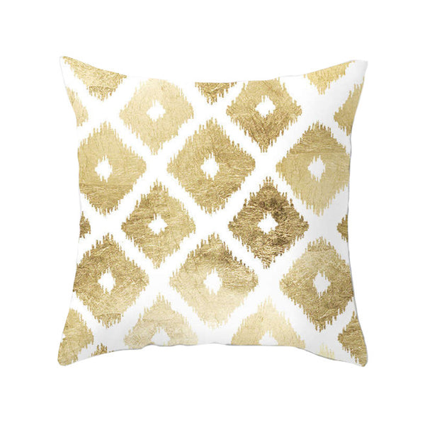 45 X 45Cm Gold Printed Cushion Cover Cushions & Decorative Pillows