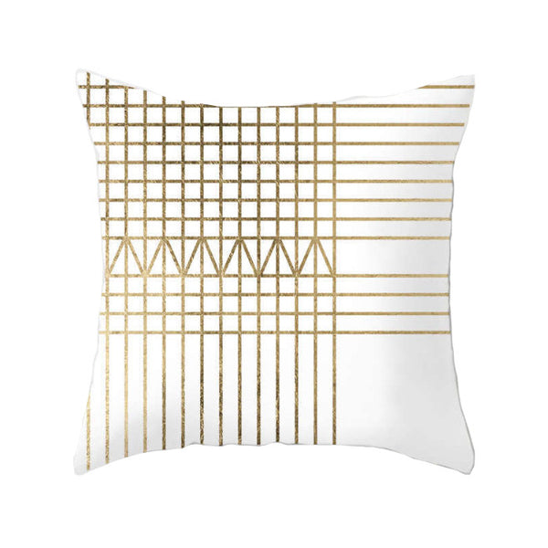 45 X 45Cm Gold Printed Cushion Cover Cushions & Decorative Pillows