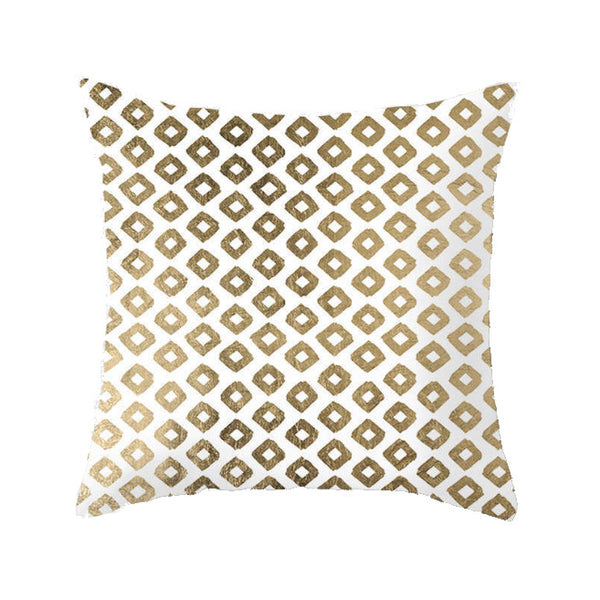 45 X 45Cm Gold Printed Cushion Cover Cushions & Decorative Pillows