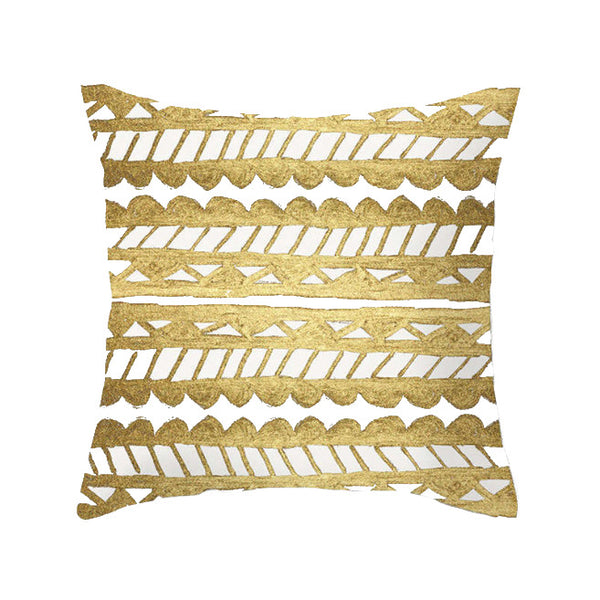 45 X 45Cm Gold Printed Cushion Cover Cushions & Decorative Pillows