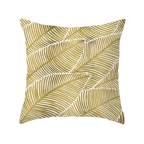 45 X 45Cm Gold Printed Cushion Cover Cushions & Decorative Pillows