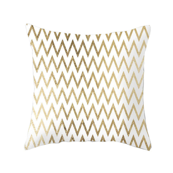 45 X 45Cm Gold Printed Cushion Cover Cushions & Decorative Pillows