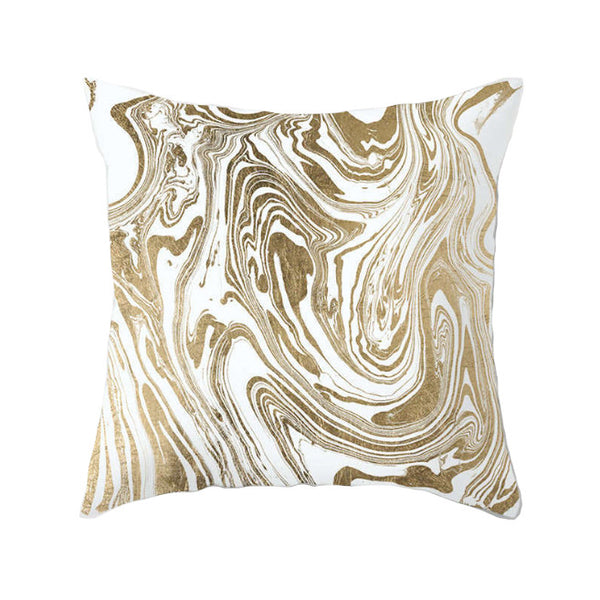 45 X 45Cm Gold Printed Cushion Cover Cushions & Decorative Pillows