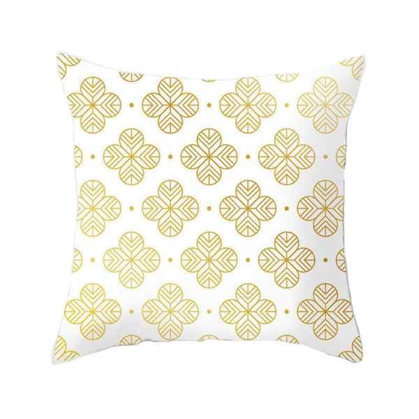 45 X 45Cm Gold Printed Cushion Cover Cushions & Decorative Pillows