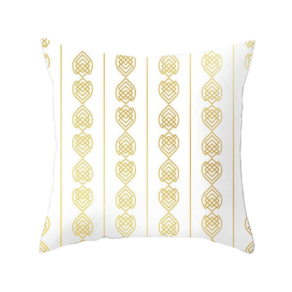 45 X 45Cm Gold Printed Cushion Cover Cushions & Decorative Pillows