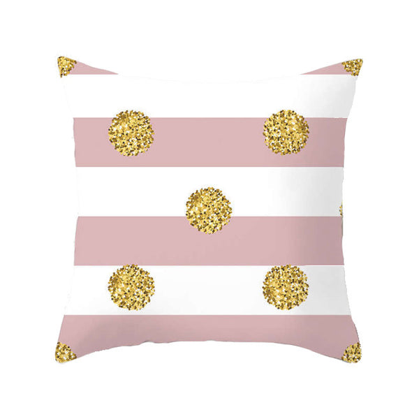 45 X 45Cm Gold Printed Cushion Cover Cushions & Decorative Pillows