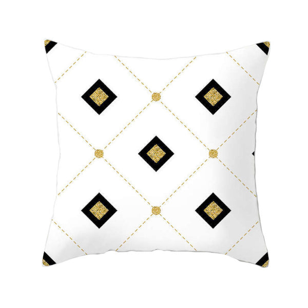 45 X 45Cm Gold Printed Cushion Cover Cushions & Decorative Pillows
