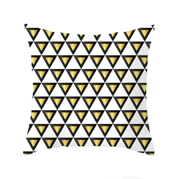 45 X 45Cm Gold Printed Cushion Cover Cushions & Decorative Pillows